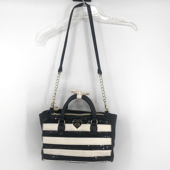 Betsey Johnson Handbags - Betsey Johnson Sequin and Patent bag